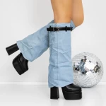 High Heels und 3JF10-Plattform Black-Jasnononi Mei