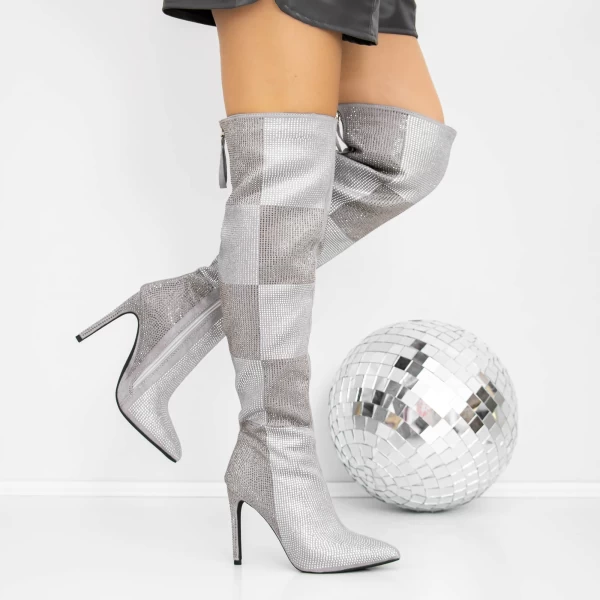 High Heels 3JF12 Grau Mei