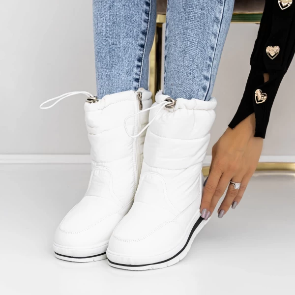 Frauenstiefel mit 3ykq15 Fell Weiß Mei