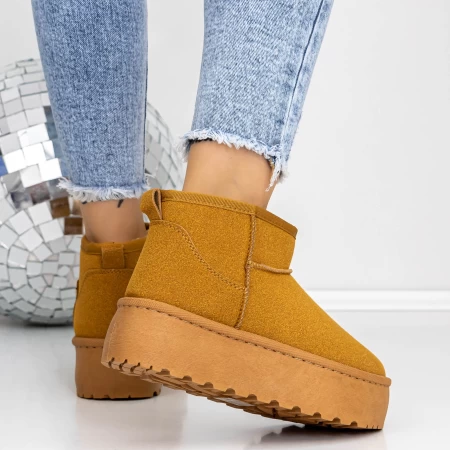 Damenleder Lederstiefel ug 3lt9 gelb Mei