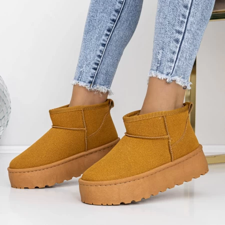 Damenleder Lederstiefel ug 3lt9 gelb Mei