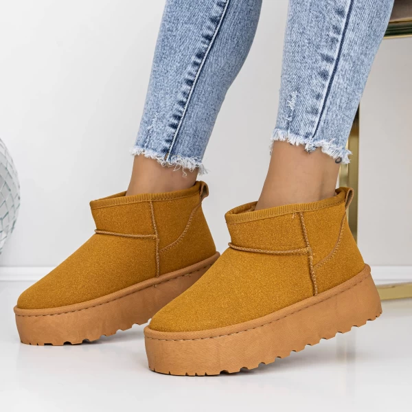 Damenleder Lederstiefel ug 3lt9 gelb Mei
