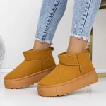 Damenleder Lederstiefel ug 3lt9 gelb Mei