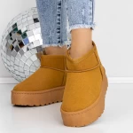 Damenleder Lederstiefel ug 3lt9 gelb Mei
