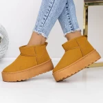 Damenleder Lederstiefel ug 3lt9 gelb Mei