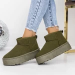 Damenleder Lederstiefel UG 3LT9 Green | Mei
