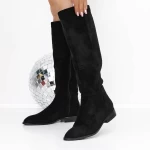 Low -theeled -Stiefel der Frauen 3Kv26 Schwarz | Mei