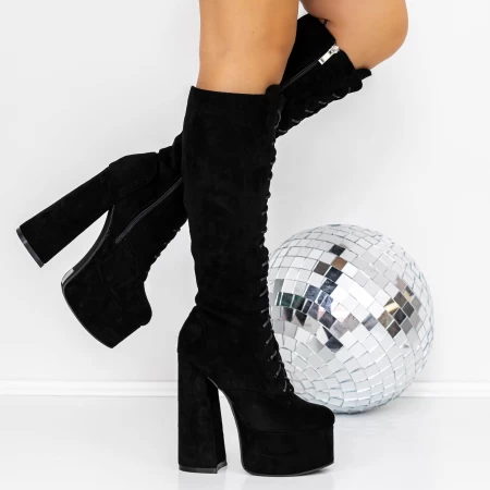 High Heels und 3KV13 Plattform Black | Mei
