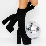 High Heels und 3KV13 Plattform Black | Mei