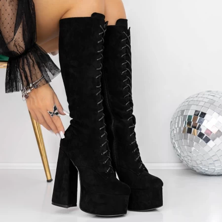 High Heels und 3KV13 Plattform Black | Mei