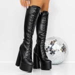 High Heels und 3KV13 Plattform Black | Mei