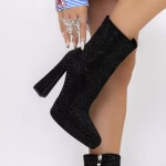 Kurze High Heels und 3KV9 -Plattform schwarz | Mei