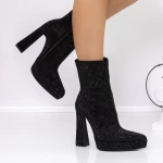 Kurze High Heels und 3KV9 -Plattform schwarz | Mei