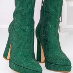 Kurze High Heels und 3KV9 -Plattform grün Mei