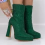 Kurze High Heels und 3KV9 -Plattform grün Mei