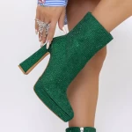 Kurze High Heels und 3KV9 -Plattform grün Mei
