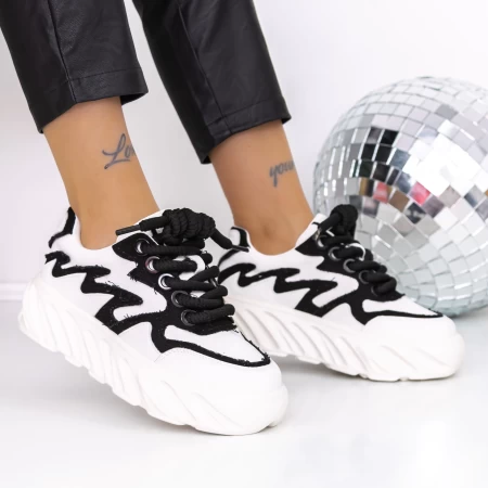 Frauen -Sneaker 3SZ16 Schwarz Mei