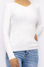 Frauen D712 Sweatshirt Weiß | Mode