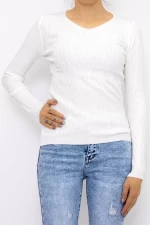 Frauen D712 Sweatshirt Weiß | Mode