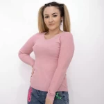 Frauen D712 Pink Sweatshirt Mode