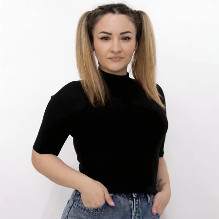 Frauen D307 Black Sweatshirt Mode