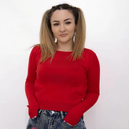 Frauen D314 Sweatshirt rot Mode