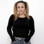 Frauen D314 Black Sweatshirt Mode