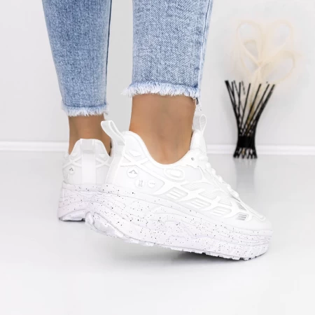 Frauen -Sneaker 3J2 White Mei
