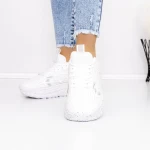 Frauen -Sneaker 3J2 White Mei