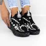 Frauen -Sneaker 3J2 Black Mei
