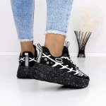 Frauen -Sneaker 3J2 Black Mei