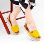 Sandalen auf der WH1932 -Plattform Gelb Mei