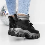 Frauenstiefel mit Pelz 3SZ12 Black | Mei