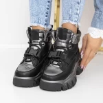 Frauenstiefel mit Pelz 3SZ12 Black | Mei