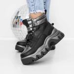Frauenstiefel mit Pelz 3SZ12 Black | Mei