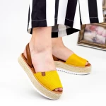 Sandalen auf der WH1932 -Plattform Gelb Mei