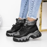 Frauenstiefel mit Pelz 3SZ12 Black | Mei