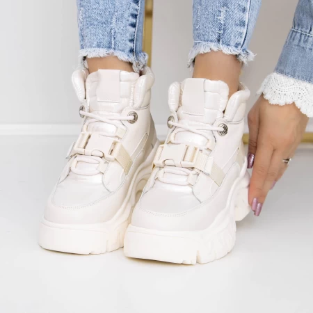 Frauenstiefel mit 3SZ12 Pelzcreme Mei