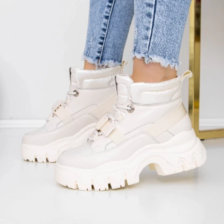 Frauenstiefel mit 3SZ12 Pelzcreme Mei