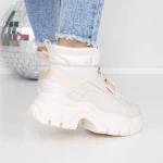 Frauenstiefel mit 3SZ12 Pelzcreme Mei
