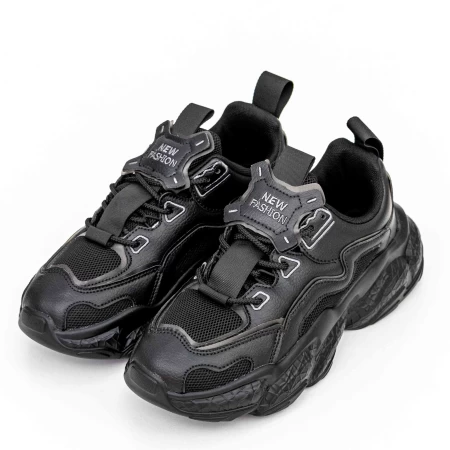 Herren 3S7 Sports Schuhe schwarz | Mei