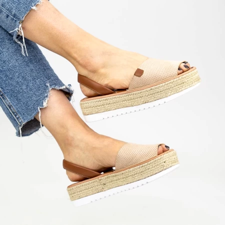 Sandalen auf dem WH1932 Beige Mei