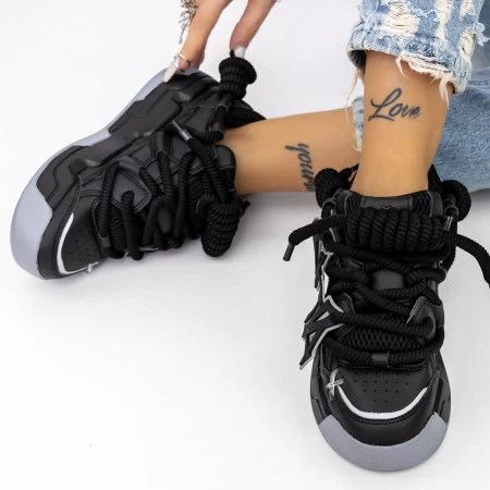Frauen -Sneaker 3S10 Schwarz Mei