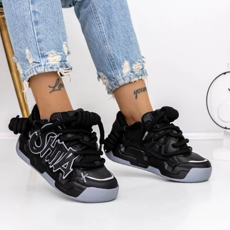 Frauen -Sneaker 3S10 Schwarz Mei