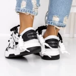 Frauen-Sneaker 3S10 Black-Biała | Mei