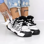 Frauen-Sneaker 3S10 Black-Biała | Mei