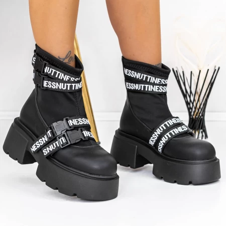 Frauenstiefel im Spring-Auto 3WL36 Black | Mei