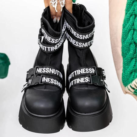 Frauenstiefel im Spring-Auto 3WL36 Black | Mei