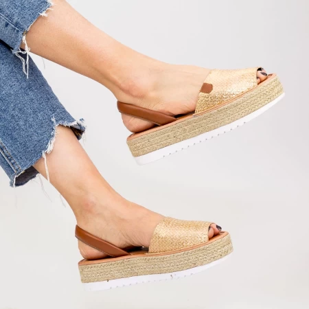 Sandalen auf dem WH1933 Champagner Mei