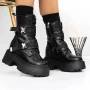Frauenstiefel mit 3WL20 Fell Schwarz Mei